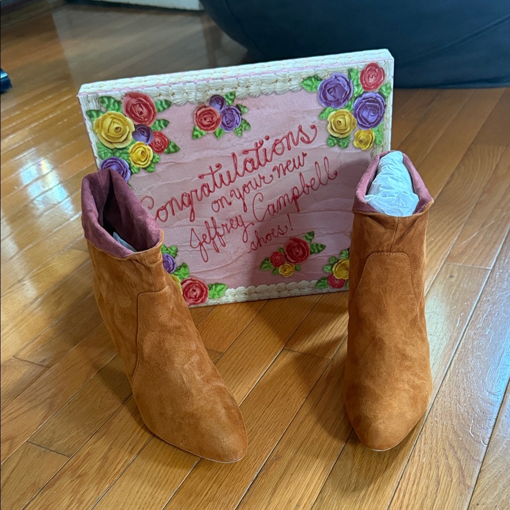 Jeffrey Campbell Brown Suede Ankle Boots
